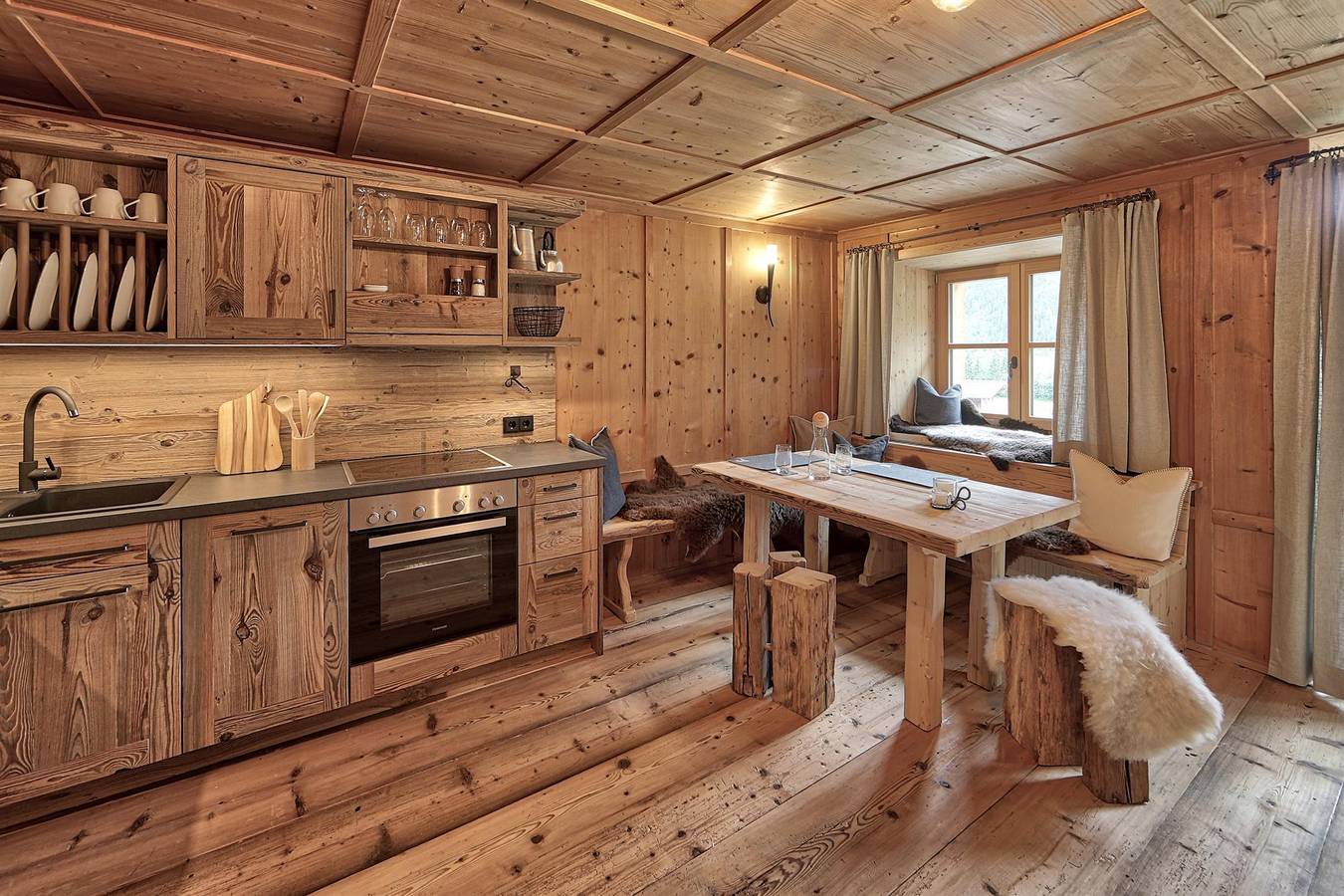 Ganze Ferienwohnung, Holzarhitta in Bach, Allgäuer Alpen (Österreich)