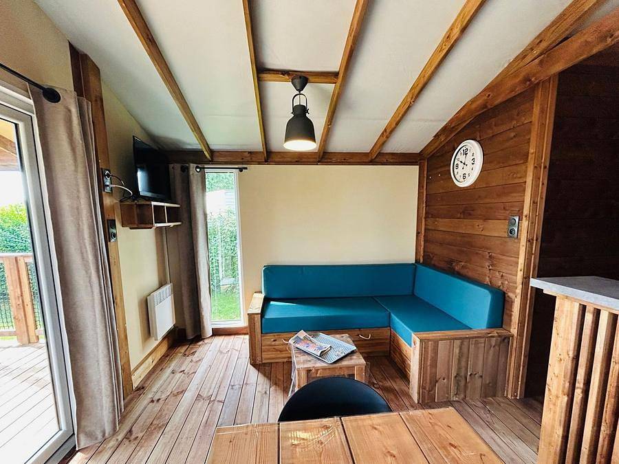 Camping de La Motte - Mobilhome 7 personnes - Eco Lodge 2 chambres 7 personnes un lit double et 2 lits simples et 1 lit pont in Quend, Région d'Abbeville