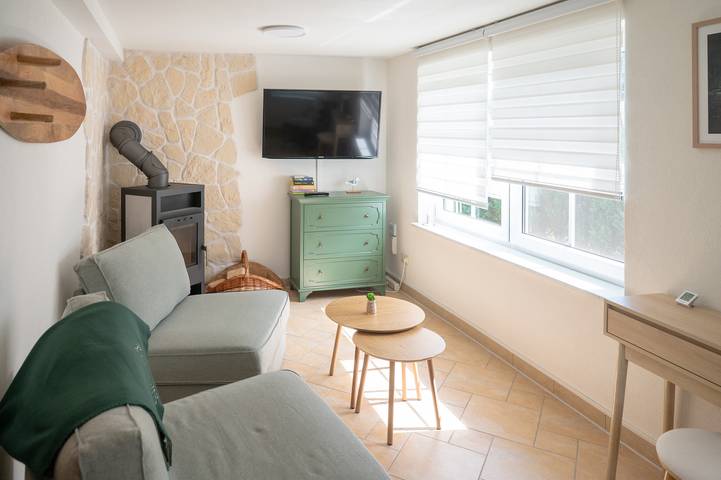 Bungalow für 4 Personen, mit Terrasse und Garten in Mönkebude