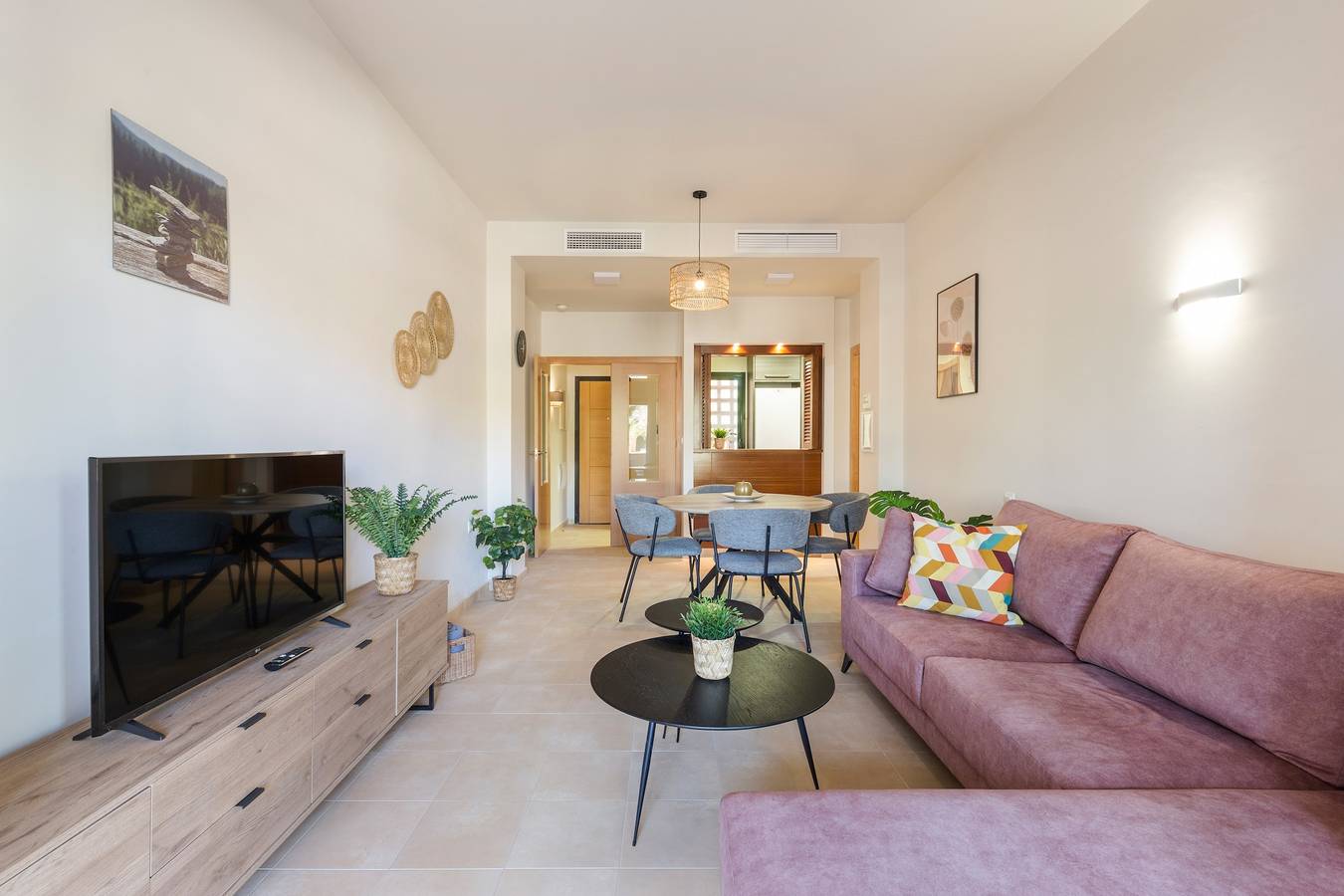 Hel leilighet, Holiday Apartment "El Oasis Malasia 16 Bajo A" with Shared Pool, Private Terrace & Wi-Fi in Hacienda del alamo, Fuente Alamo de Murcia