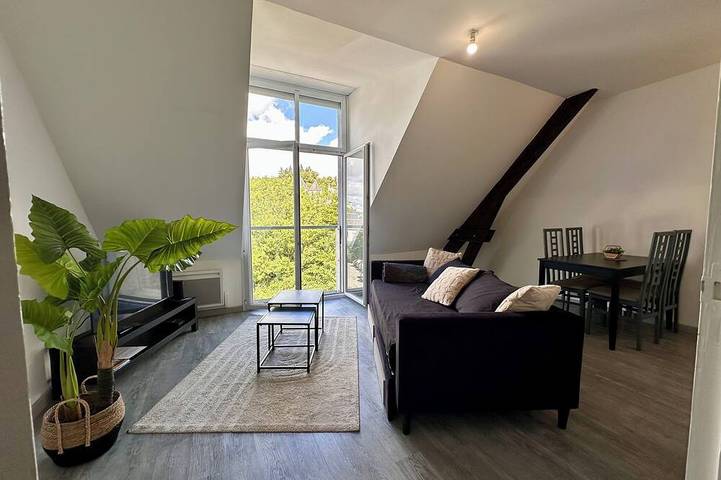 Appartement entier, Le Ronsard, Chinon Vue forteresse & Collégiale Saint Mexme-Centre historique 5mn in Chinon, Vallée de la Loire