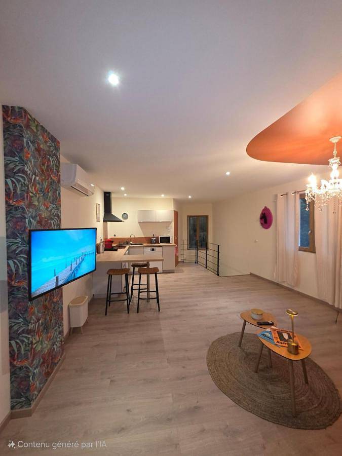 Gîte pour 3 personnes, avec jardin à Saint-Étienne-de-Saint-Geoirs