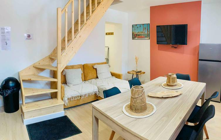 Ganze Ferienwohnung, Geräumige 70 m² große Wohnung in der Nähe des Stadtzentrums von Gravelines mit kostenlosem WLAN in Grand-Fort-Philippe, Dünkirchen und Umgebung