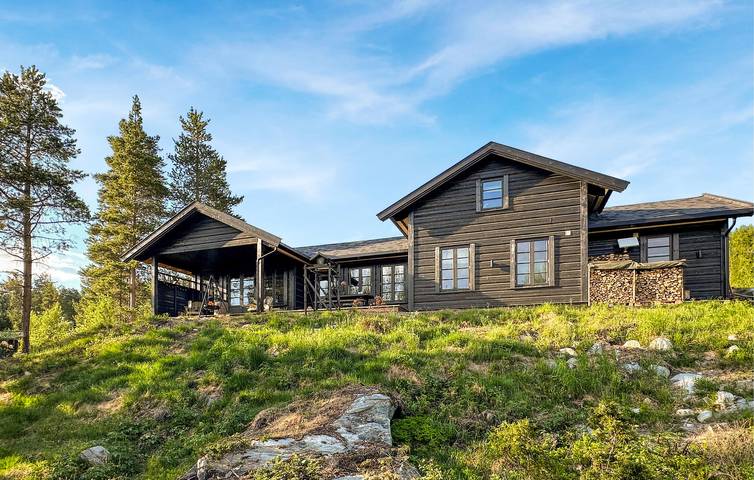 Ferienhaus für 8 Personen, mit Ausblick und Garten sowie Terrasse