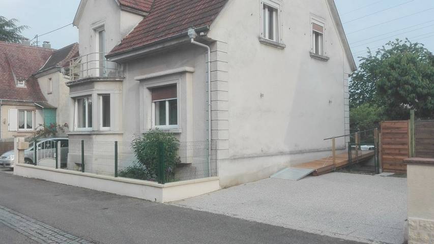 Appartement de vacances pour 4 personnes, avec Balcon ainsi que Terrasse et Jardin dans le Haut-Rhin