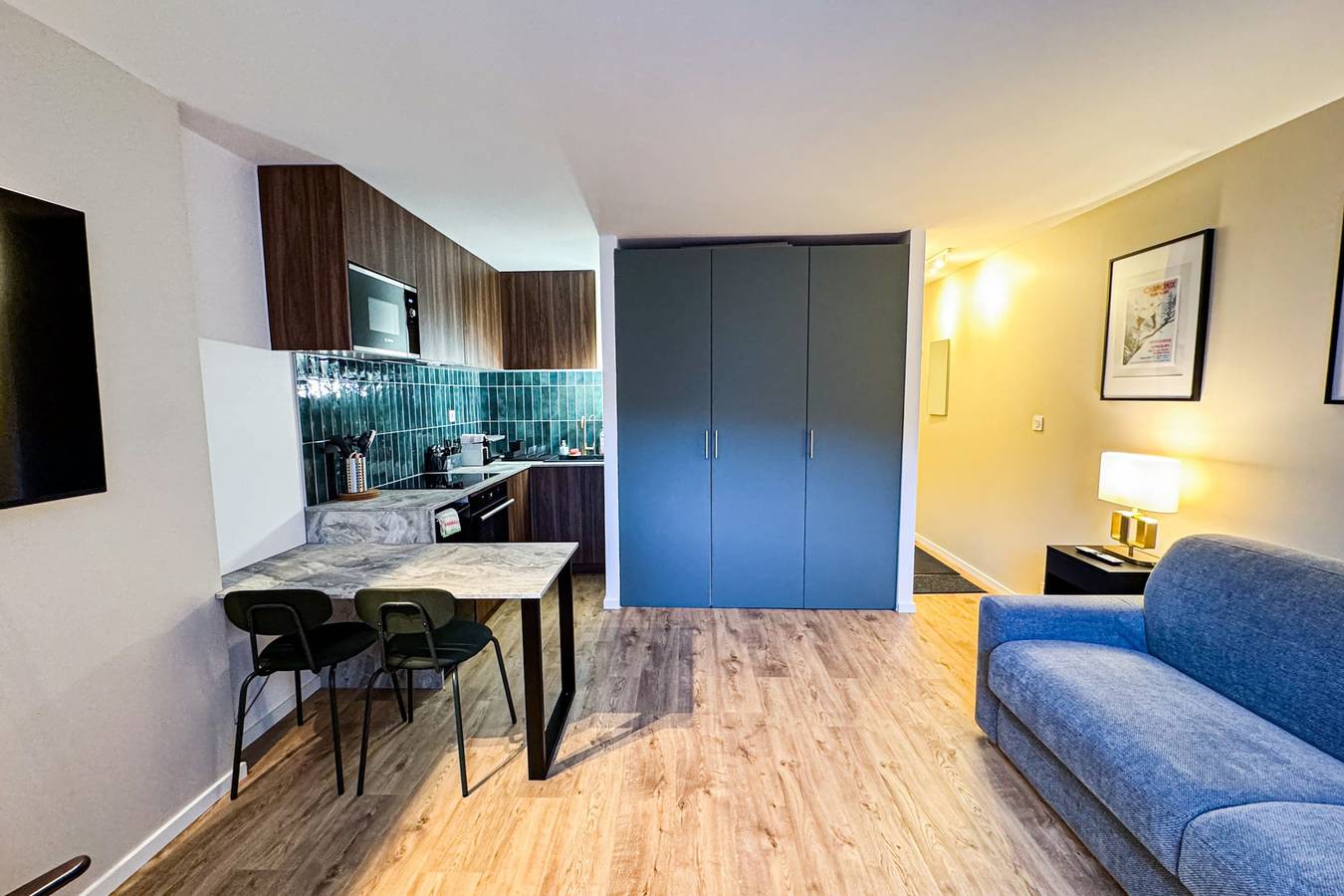 Estudio entero, Cozy mountain studio | Summer pool + parking in Les Houches, Macizo del Mont Blanc