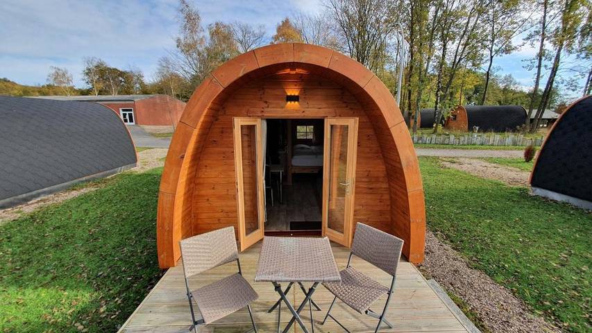 Ferienhaus für 3 Personen, mit Terrasse und Ausblick in Haithabu