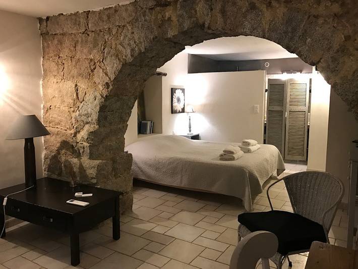 Gîte pour 2 personnes, avec terrasse ainsi que jacuzzi et jardin à San-Gavino-di-Carbini - 3