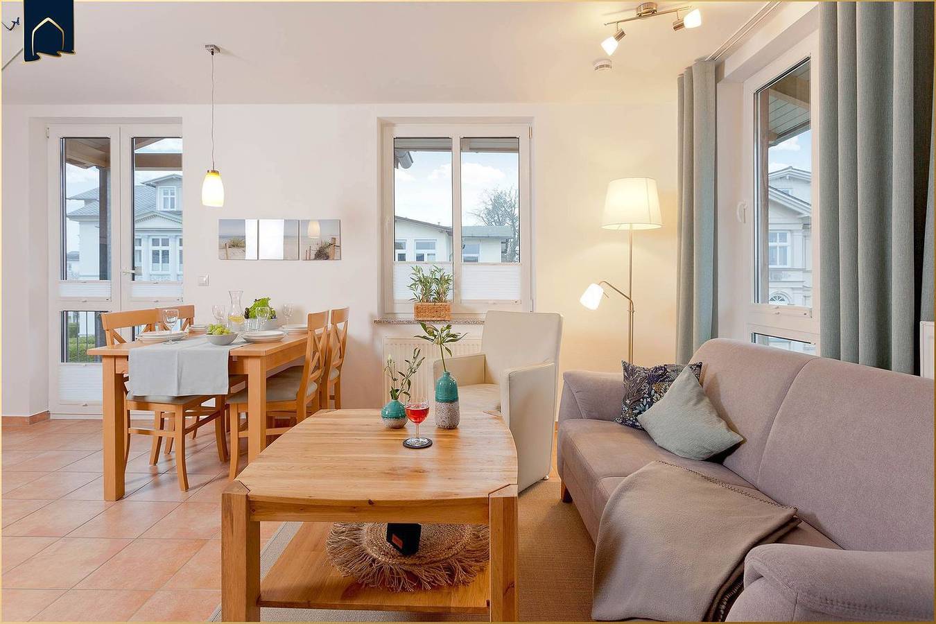 Ganze Wohnung, Wunderschöne Ferienwohnung in Ahlbeck mit Balkon – nur 100 m zum Strand in Drei Kaiserbäder, Heringsdorf