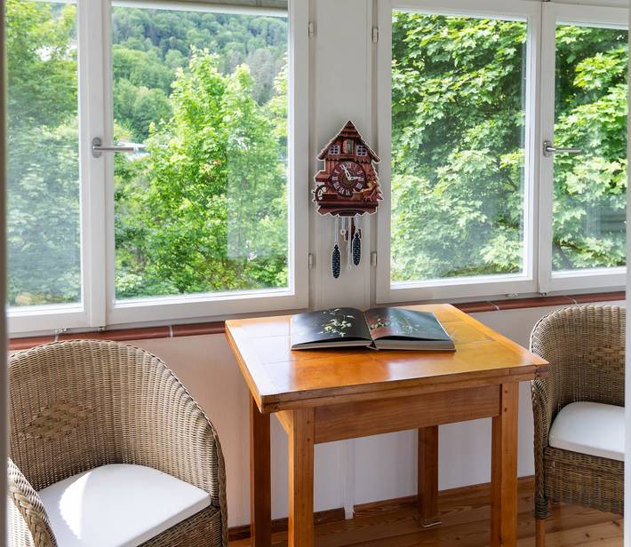 Ferienhaus für 11 Personen, mit Balkon/Terrasse und Terrasse sowie Sauna in Bad Herrenalb