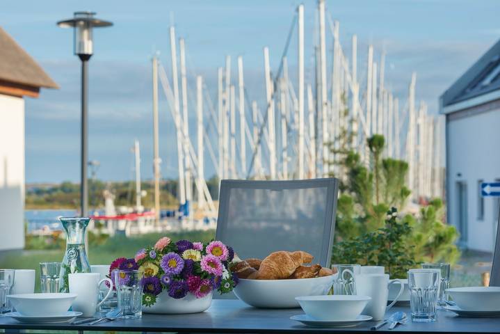 Ferienhaus mit Meerblick für 6 Personen, mit Balkon und Ausblick in Heiligenhafen