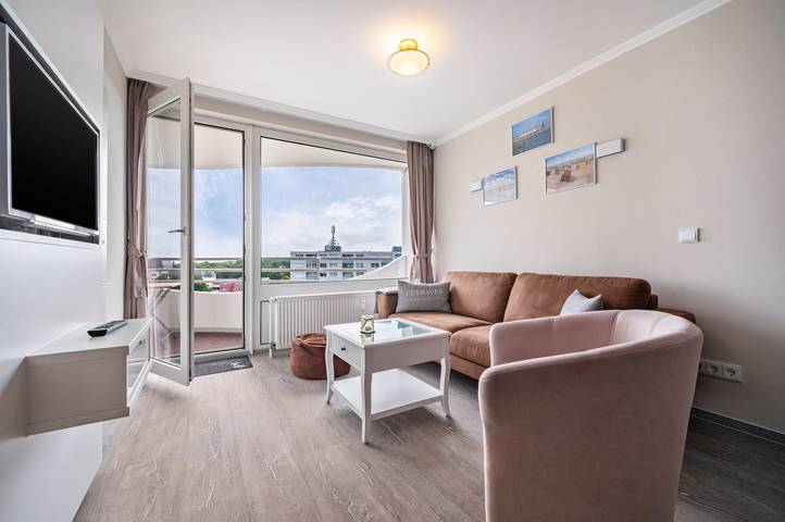 Studio für 3 Personen, mit Balkon und Whirlpool sowie Garten und Sauna