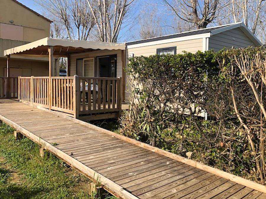 Camping l'Oasis Palavasienne - Mobilhome 4 personas - Casa móvil de 2 dormitorios - Pmr acceso en silla de ruedas in Lattes, Côte d'Améthyste