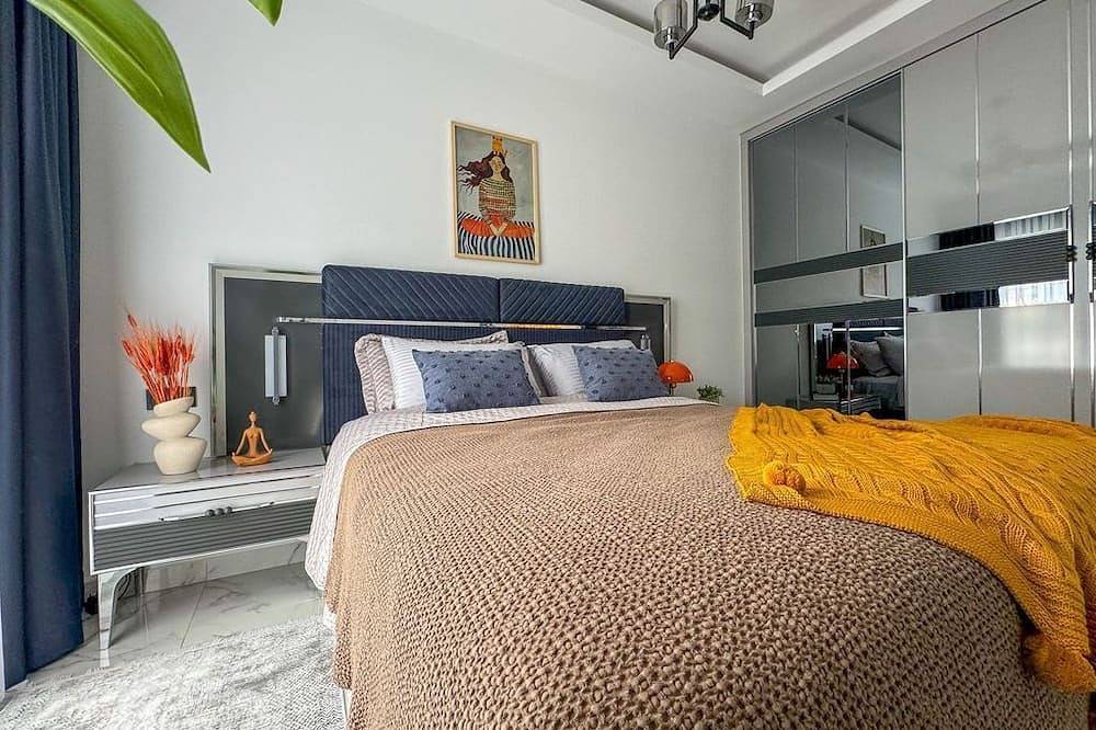 Hel lägenhet, Apartment 1+1 Qoople Elysee 08 near Cleopatra Beach in Alanya, Antalya eanangoddi