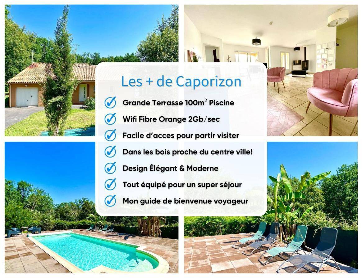Caporizon - Villa Puy d'Aiguillon- Piscine - 6 personnes in Notre-Dame-de-Sanilhac, Périgord Blanc