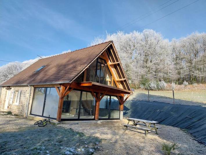 Maison de vacances pour 4 personnes, avec Terrasse ainsi que Jardin et Vue
