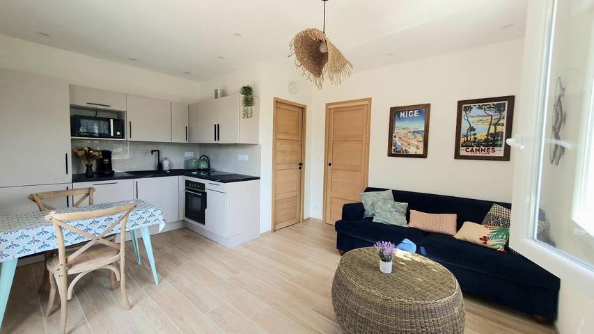 Appartement de vacances pour 2 personnes, avec Balcon et Terrasse ainsi que Jardin et Vue