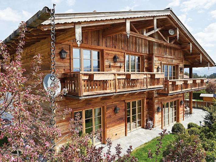 Chalet für 6 Personen, mit Ausblick und Sauna sowie Balkon in Ofterschwang