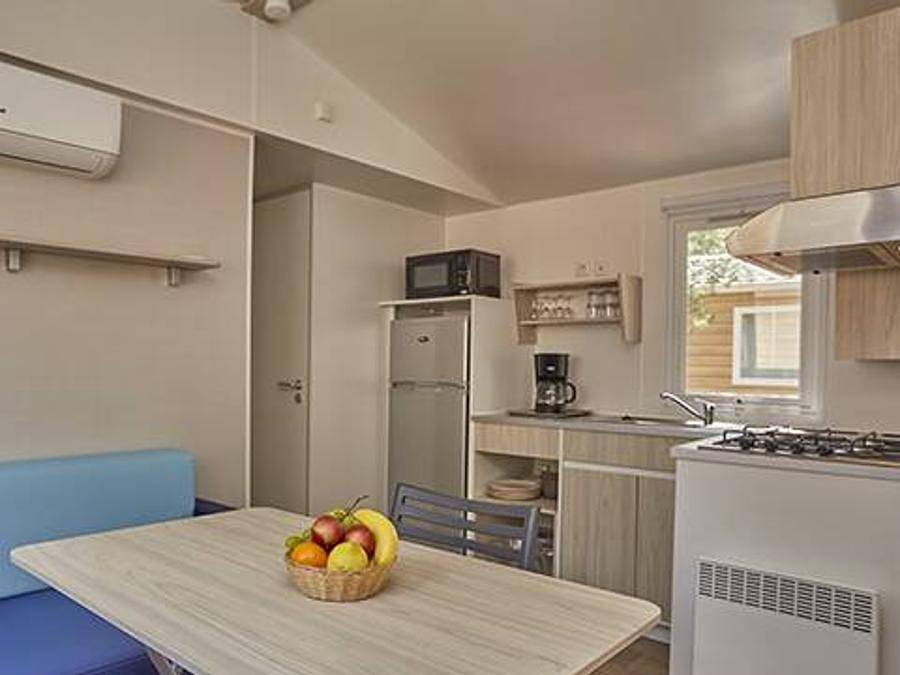 Camping Domaine de la Marina - Bungalow 4 personen - Mobilheim | Comfort | 2 Zi. | 4 Pers. | Einfache Terrasse | Clim. in Messanges, Dax und Umgebung