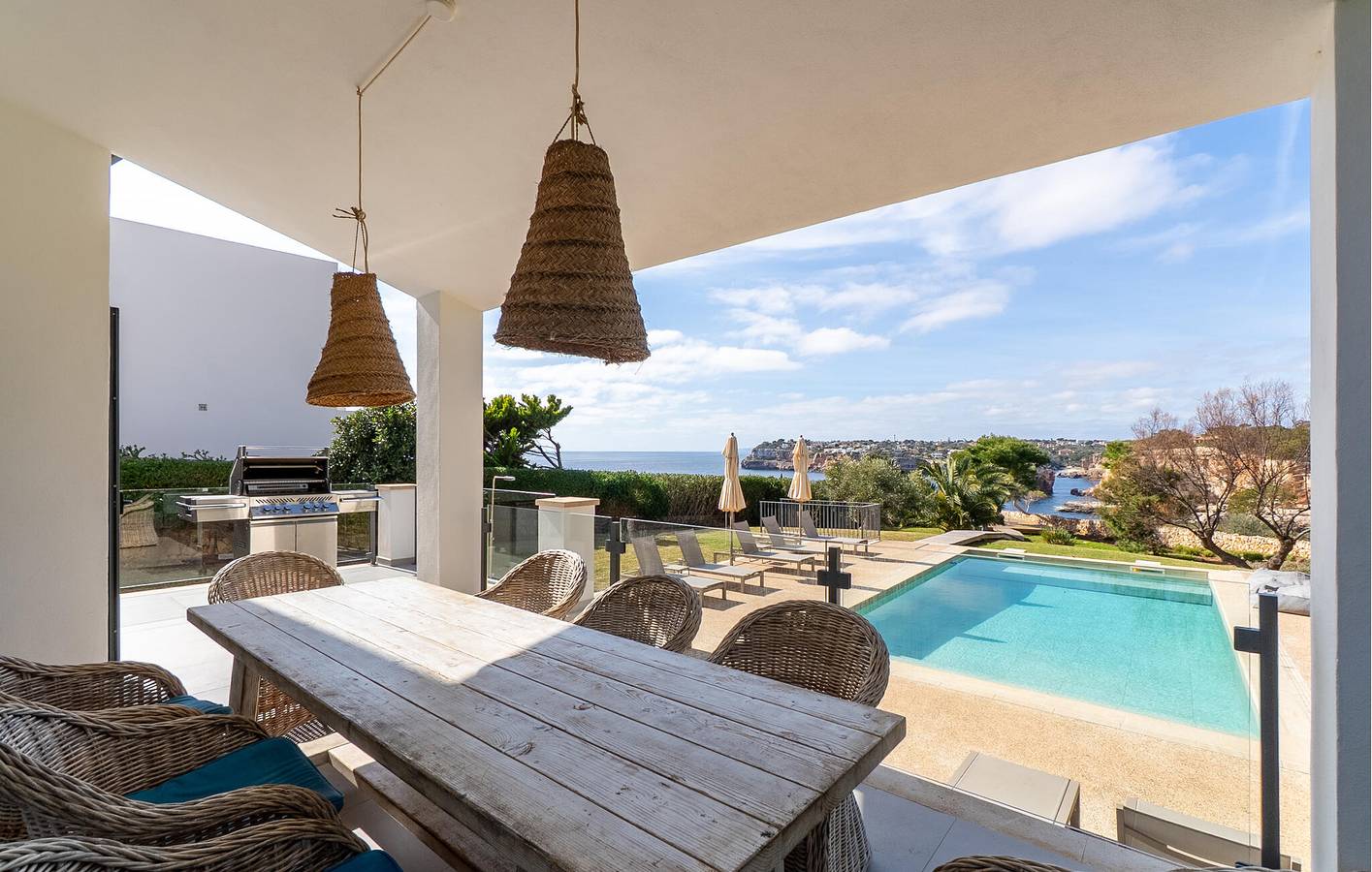 Oasis con vistas al mar, piscina y barbacoa - A 1000 m de la playa de Cala Llombards in Cala Santanyí, Santanyí
