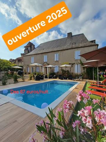 Chambre d’hôte pour 2 personnes, avec jardin et piscine à Rouffignac-Saint-Cernin-de-Reilhac