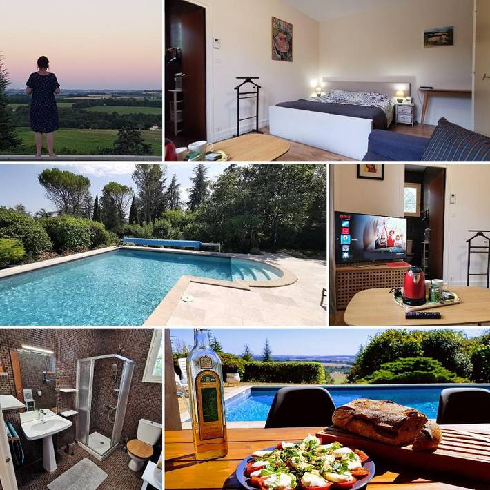 Chambre d’hôte pour 4 personnes, avec jardin et piscine, animaux acceptés à Nérac - 2