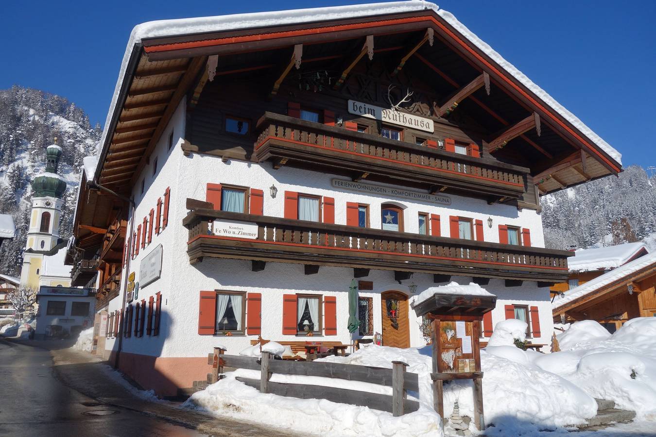 Pension für 3 Personen in Reit im Winkl, Bayerische Alpen