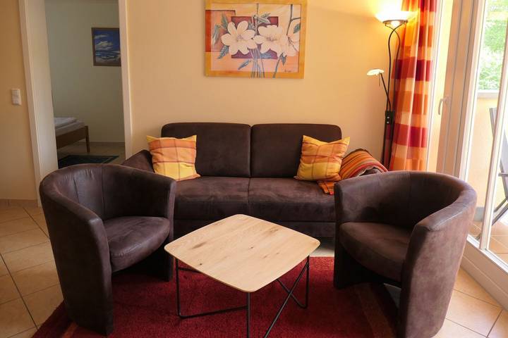 Ferienwohnung für 4 Personen, mit Balkon und Sauna