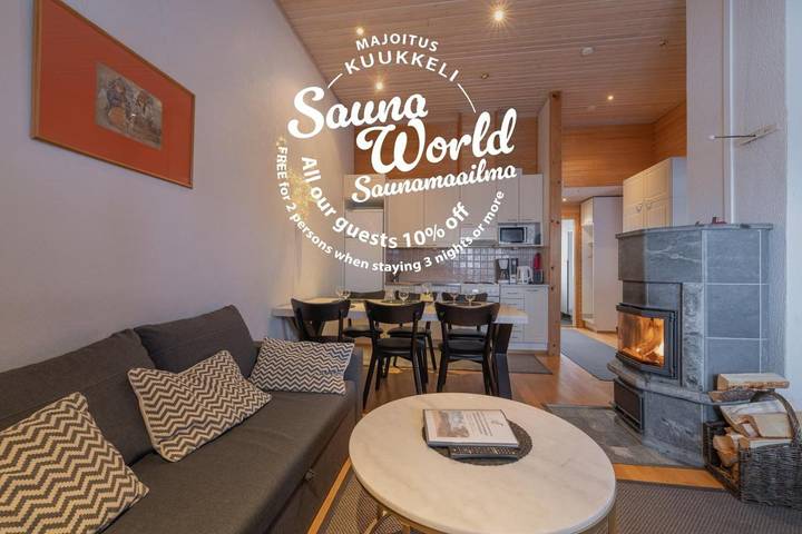 Appartement de vacances pour 4 personnes, avec vue ainsi que terrasse et sauna