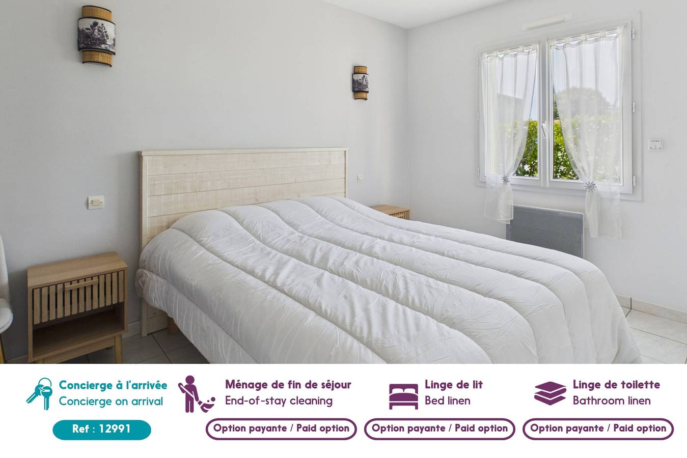 Maison et jardin pour 3 proche plage in La Plaine-sur-Mer, Côte de Jade