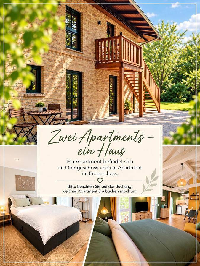 Ferienhaus für 2 Personen, mit Balkon und Terrasse in Fehrbellin