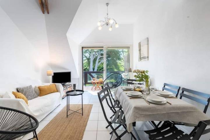 Gîte pour 4 personnes, avec balcon, animaux acceptés dans Plage de la Légenèse