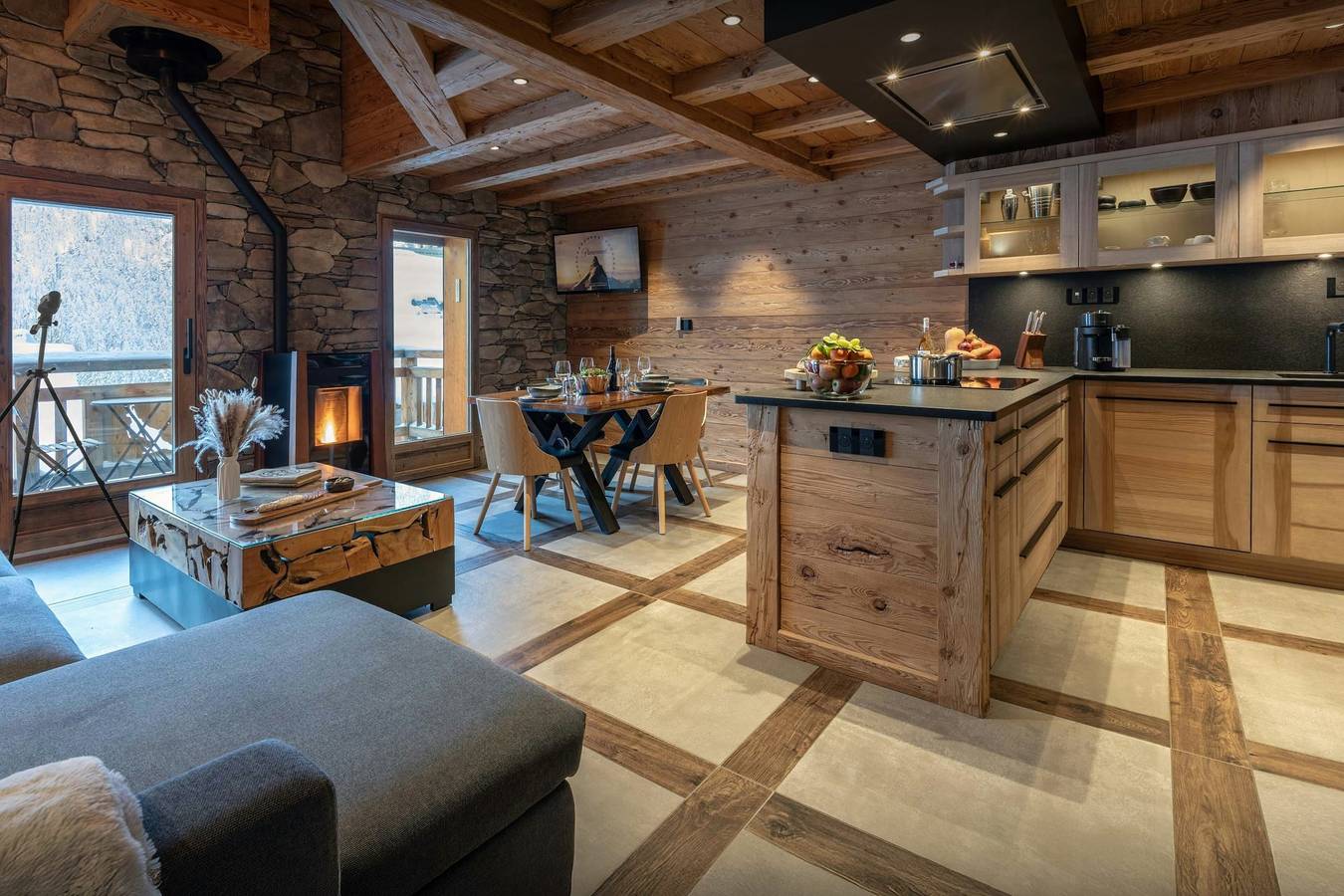 House for 4 with balconies overlooking the Écrins Massif - Ovo Network in Les Hieres, La Grave