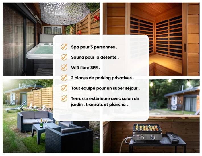 Gîte pour 3 personnes, avec terrasse ainsi que sauna et jacuzzi dans Réservoir de Bouzey - 3