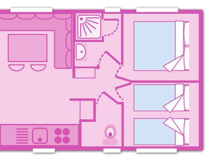 Camping pour 6 personnes, avec sauna et piscine à Vias - 3