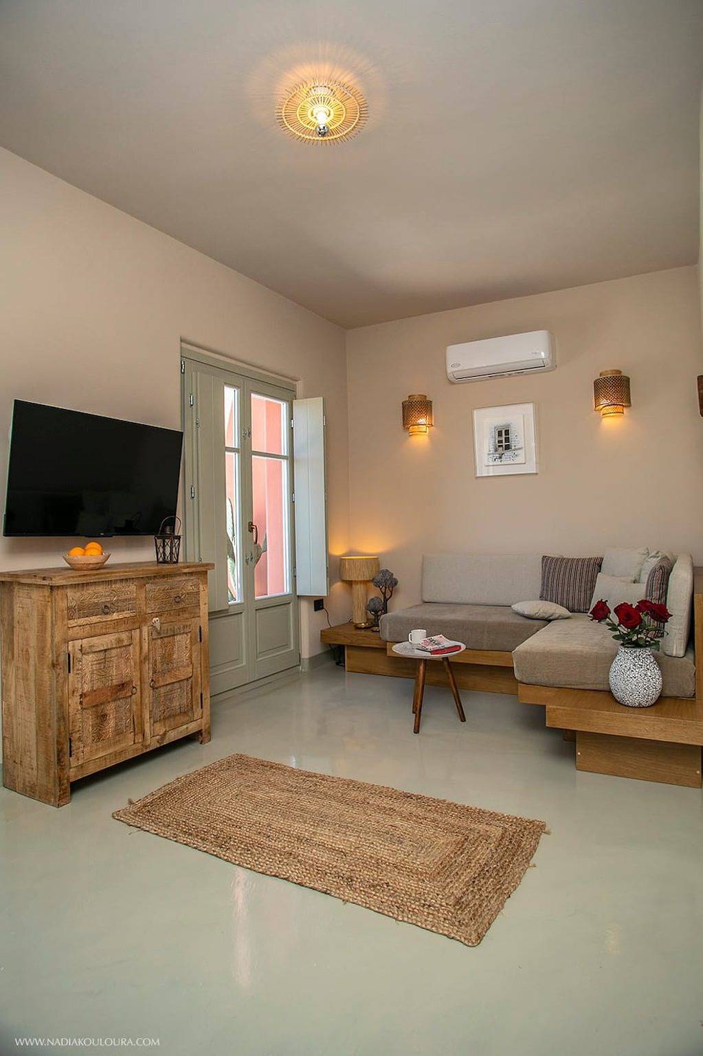 Villa für 4 Personen mit Terrasse in Finikia, Santorin