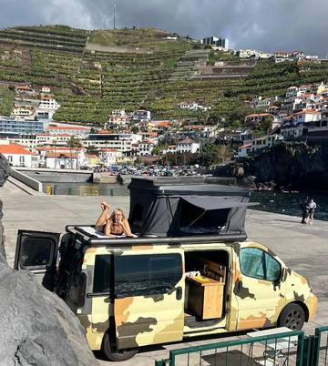 Bungalow für 4 Personen, mit Ausblick und Pool sowie Terrasse, mit Haustier auf Madeira