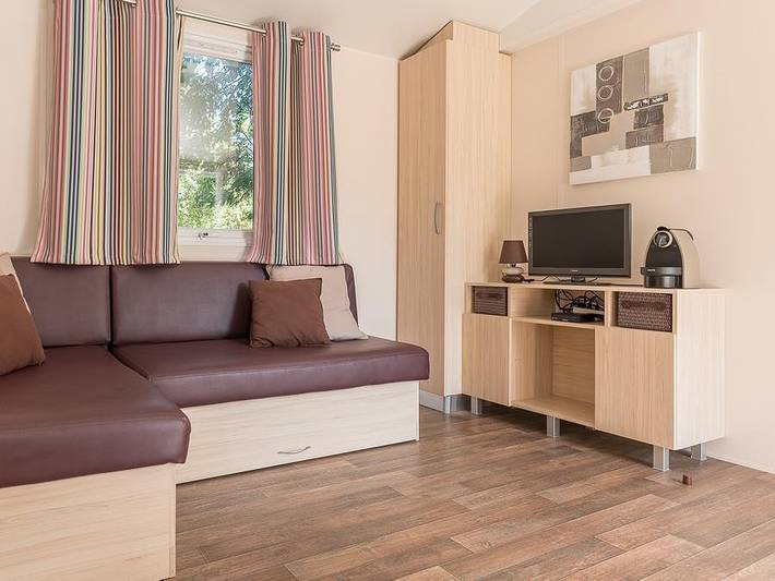 Camping l'Etoile d'Or - Mobilheim 4 personen - Cottage Privilege + Clim in La Côte Vermeille, Argelès-sur-Mer