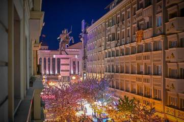 Gîte pour 12 personnes, avec vue et terrasse à Skopje