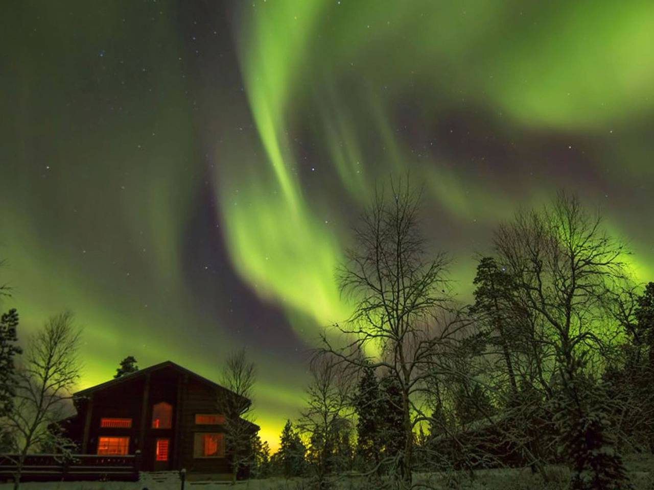 Aamunkoi in Lappland