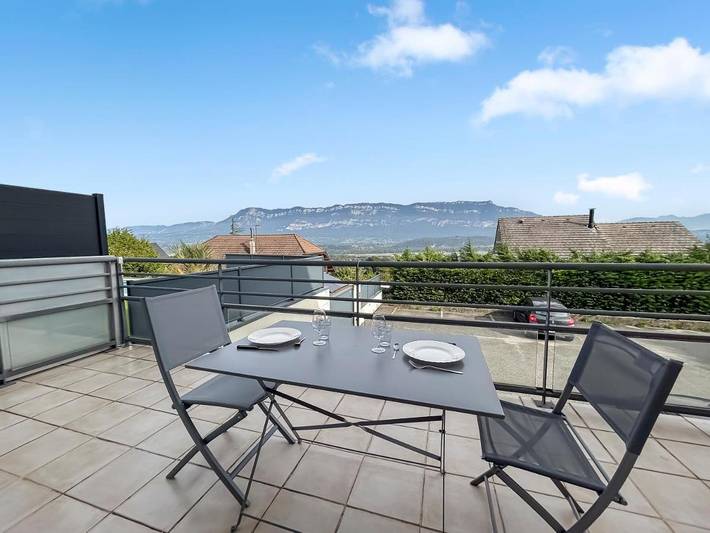 Appartement de vacances pour 4 personnes, avec Balcon ainsi que Terrasse et Vue