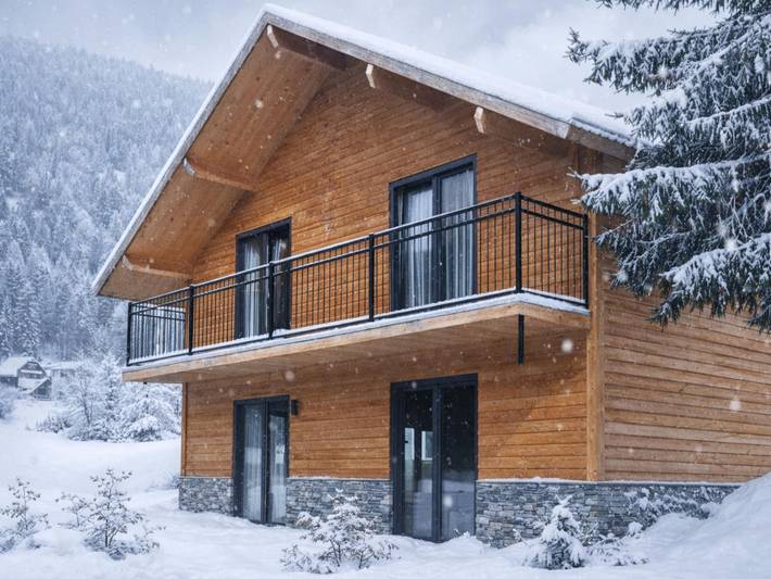 Chalet für 8 Personen, mit Balkon und Garten sowie Sauna - 1