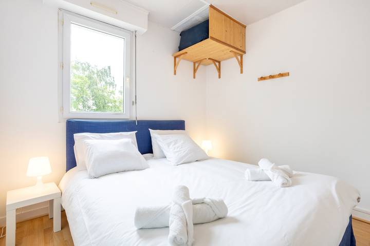Apartamento entero, Apartamento «El Balcón de los Alisios - Playa y puerto» con balcón in La Forêt-Fouesnant, Côte de Cornouaille