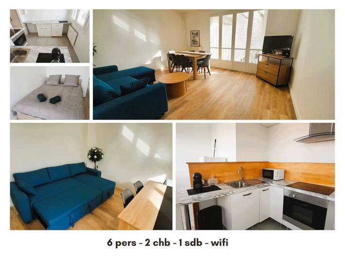 Appartement de vacances pour 6 personnes, avec balcon
