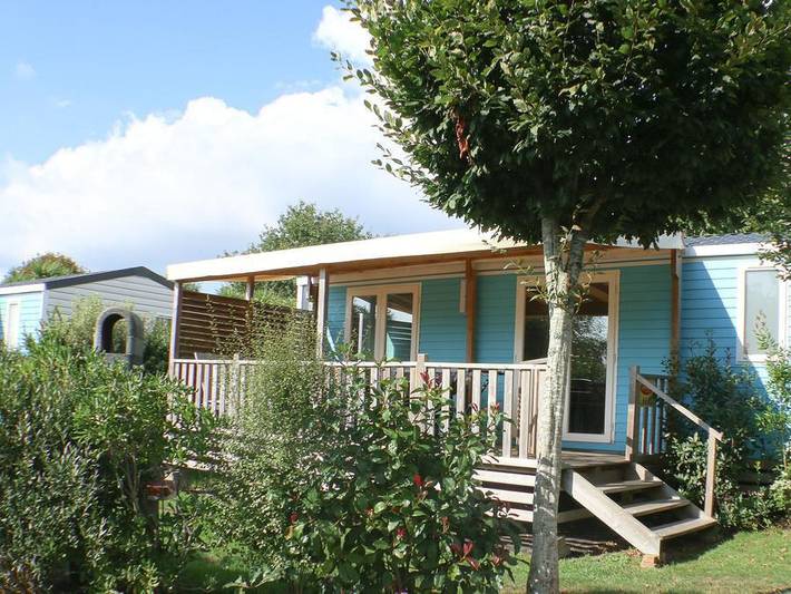 Camping Port de Plaisance  - Mobilheim 5 personen - Premium | 2 Zi. | 5 Pers. | Erhöhte Terrasse | Tv in Clohars-Fouesnant, Quimper und Umgebung