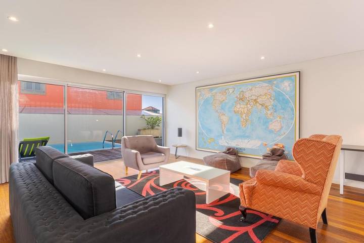 Apartamento de férias para 8 pessoas, com terraço e piscina em Madeira