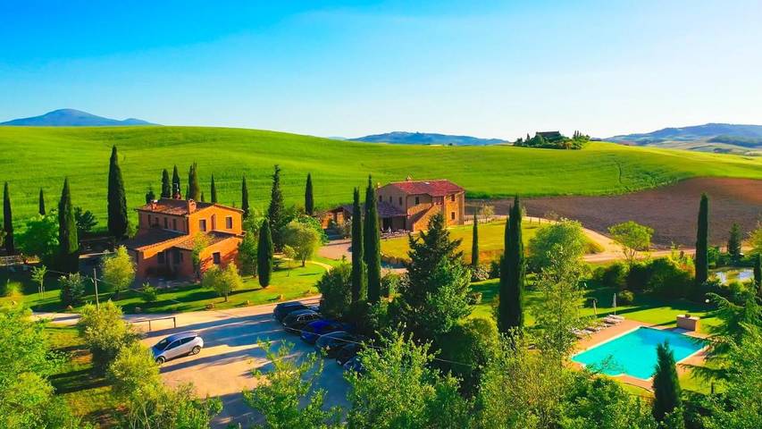 Agriturismo per 2 persone, con Terrazza e Giardino nonché Piscina e Panorama a Pienza