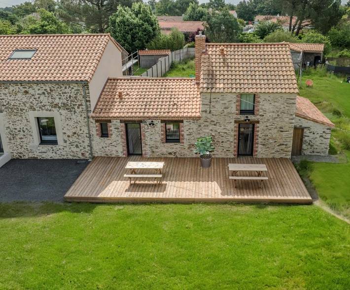 Maison de vacances pour 5 personnes, avec Terrasse ainsi que Jardin et Vue à Saint-Philbert-de-Grand-Lieu
