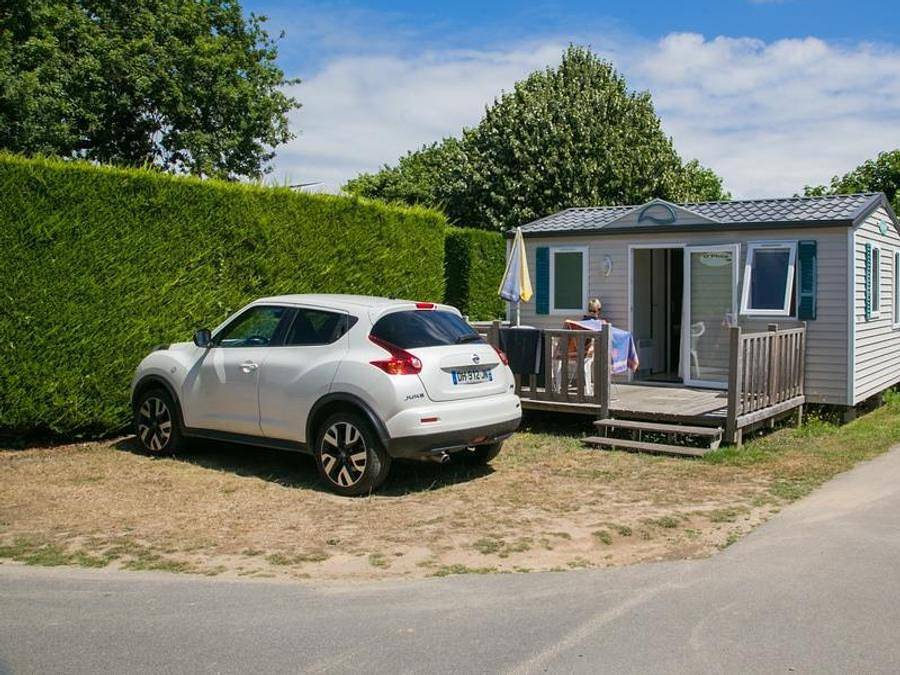 Camping Les Forges - Mobilhome 3 personas - Cottage Duo - 1 dormitorio : 21 m² + 11 m² terraza in Pornichet, Côte de Jade