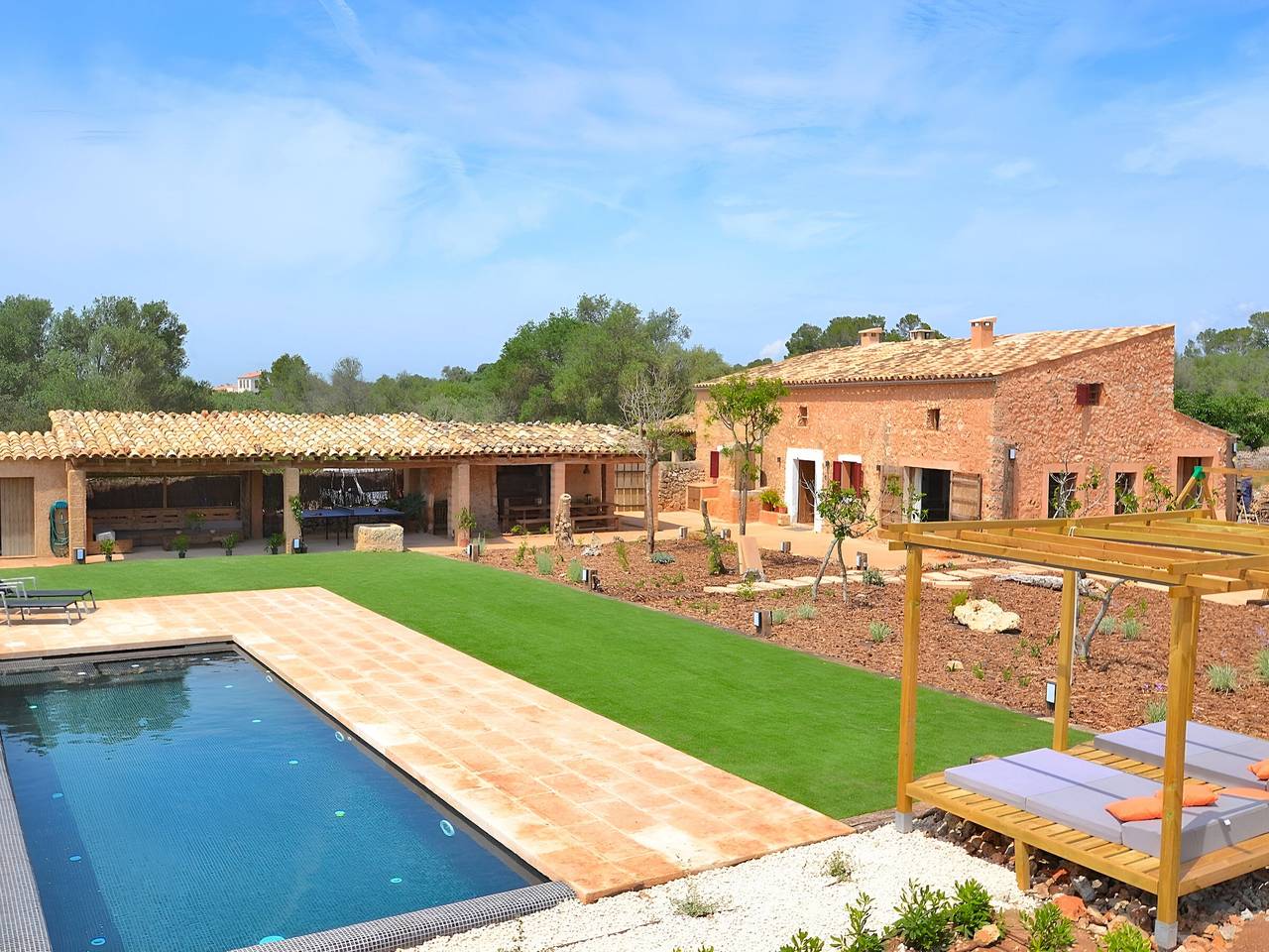 Wunderschöne Villa mit Pool in Llubí - 6 Pers. in Inca, Mallorca Inselmitte
